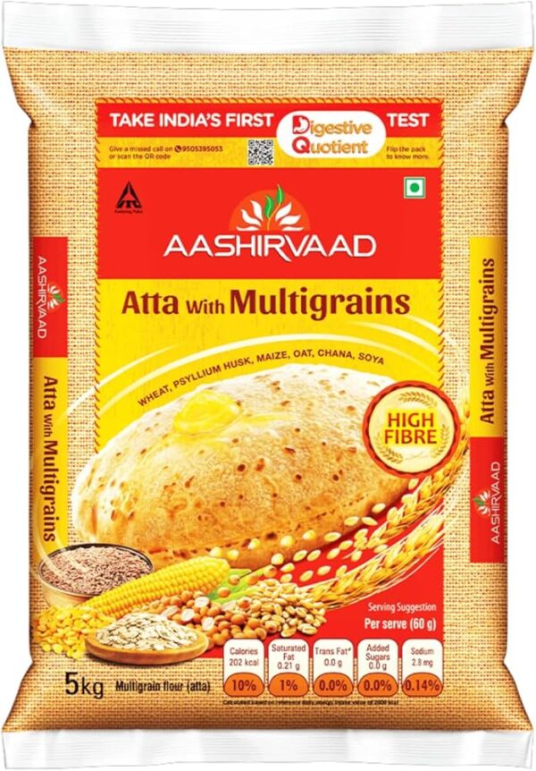 Aashirvaad Atta With Multigrains 5 Kg