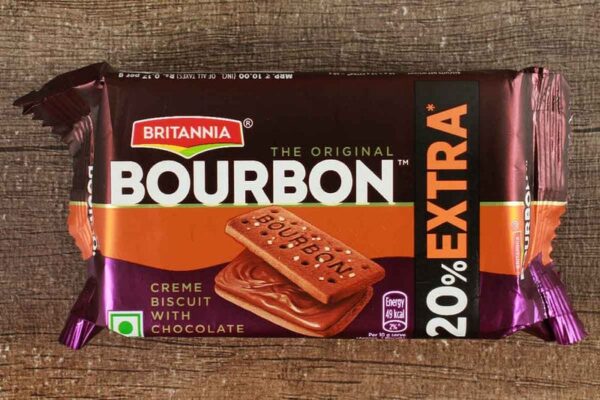Britannia Bourbon Cream Biscuit With  Chocolate 60 g