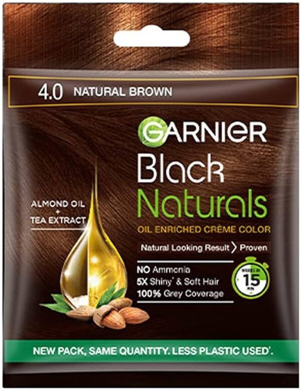 Garnier Black Naturals Hair Colour Natural Brown 20 g