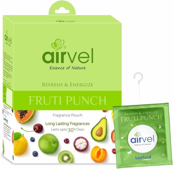 Airvel Refresh & Energize Fragrance Pouch Air Freshner For Home & Car 10 g