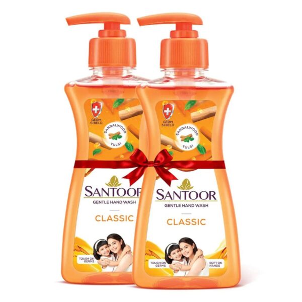Santoor Gentle Hand Wash Classic Buy 1 Get 1 Free