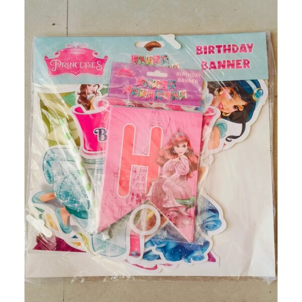 Princesses Happy Birthday Banner - Image 2