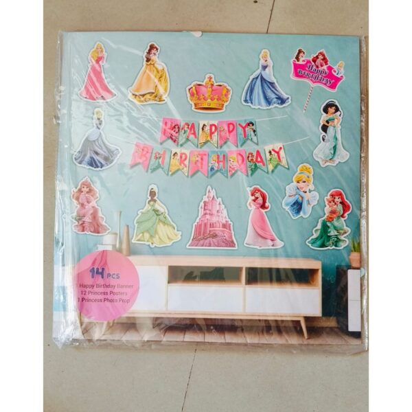 Princesses Happy Birthday Banner