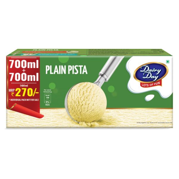 Plain Pista Value Pack Buy 1 Get 1 Free 700ml + 700ml